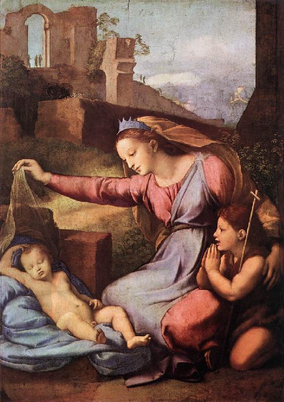 RAFFAELLO Sanzio Madonna with the Blue Diadem